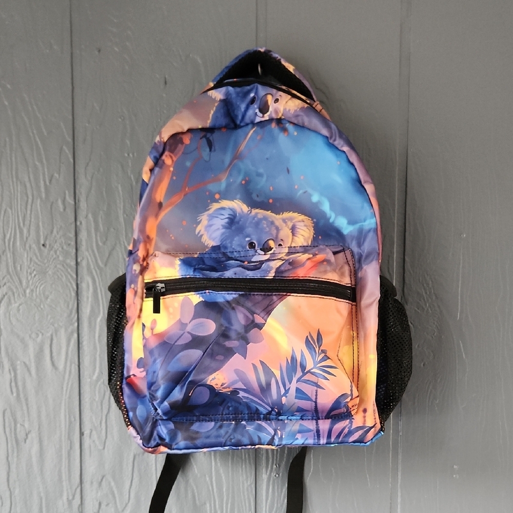Kids Koala Adventure Backpack - Blue and Orange